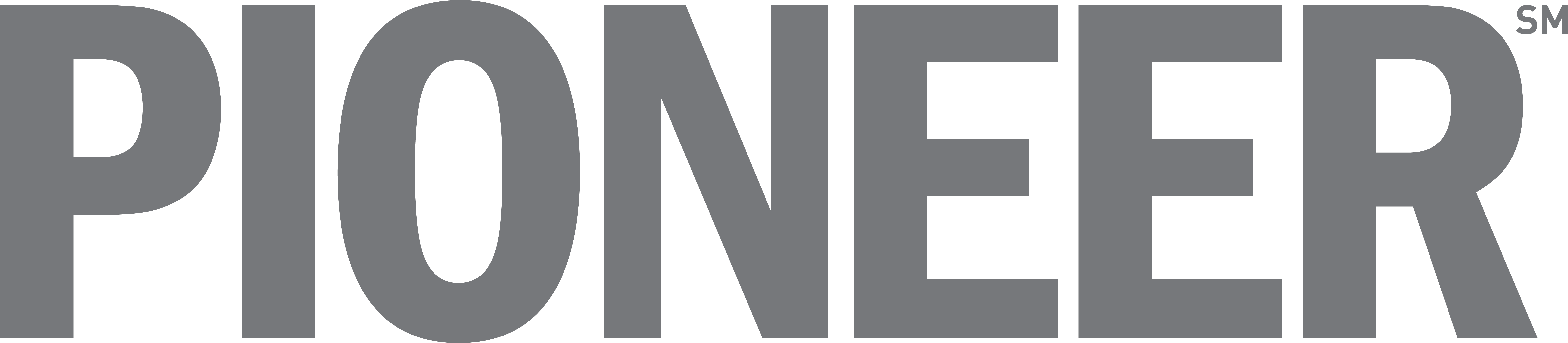 Decorative text "Pioneer"