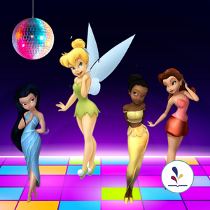 Tinkerbell and Fairies on dance floor