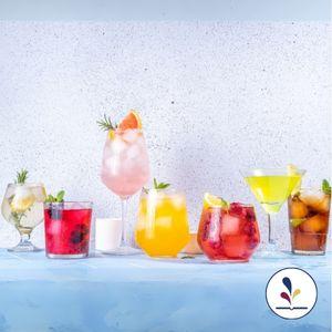 A variety of mocktails