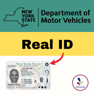 NY State Department of Motor Vehicles Real ID drivers license