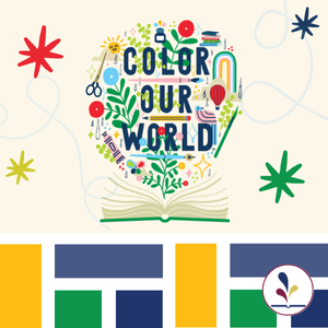 Decorative text Color Our World