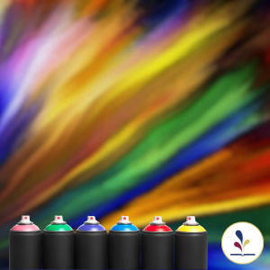 colorful spraypaint