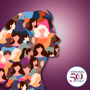 Graphic of multicultural women